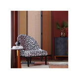 Crystal Velvet Patterned Accent Chair