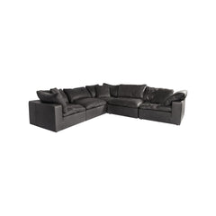 Moe's Clay Classic L Modular Sectional - Leather