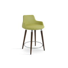 Sohoconcept Dervish Round Wood Bar Stool