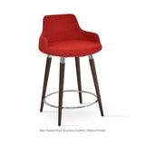 Sohoconcept Dervish Round Wood Bar Stool