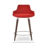 Sohoconcept Dervish Round Wood Bar Stool