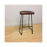 Mod Made Potter Wood Counter Stool Metal Leg - Set of 2