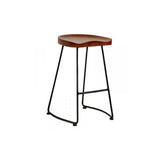 Mod Made Potter Wood Counter Stool Metal Leg - Set of 2