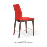 Sohoconcept Pasha Wood Bar Stool - Low Back