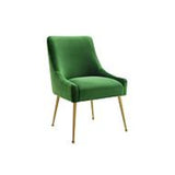 TOV Beatrix Velvet Side Chair - Gold