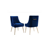 TOV Beatrix Velvet Side Chair - Gold