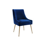 TOV Beatrix Velvet Side Chair - Gold