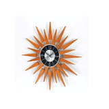 Stilnovo Wooden Sunburst Wall Clock