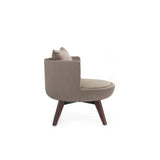 B&T Round Lounge Chair - Wood Base