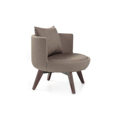 B&T Round Lounge Chair - Wood Base