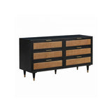 Sierra Noir 6 Drawer Dresser