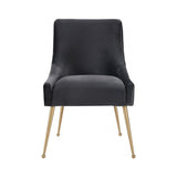 TOV Beatrix Velvet Side Chair - Gold